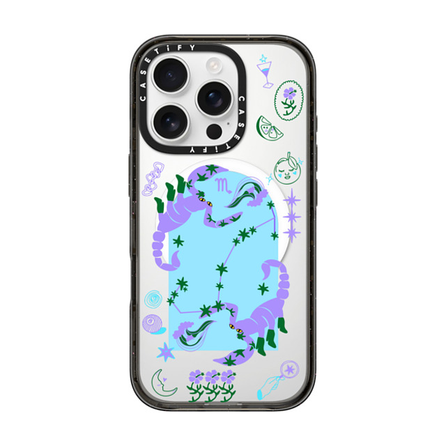 CASETiFY iPhone 16 Pro ケース ブラック インパクトケース MagSafe対応 Scorpio casetify_artist Father's Day CASETiFY iPhone 16 Pro ケース ブラック インパクトケース MagSafe対応 Scorpio casetify_artist Father's Day