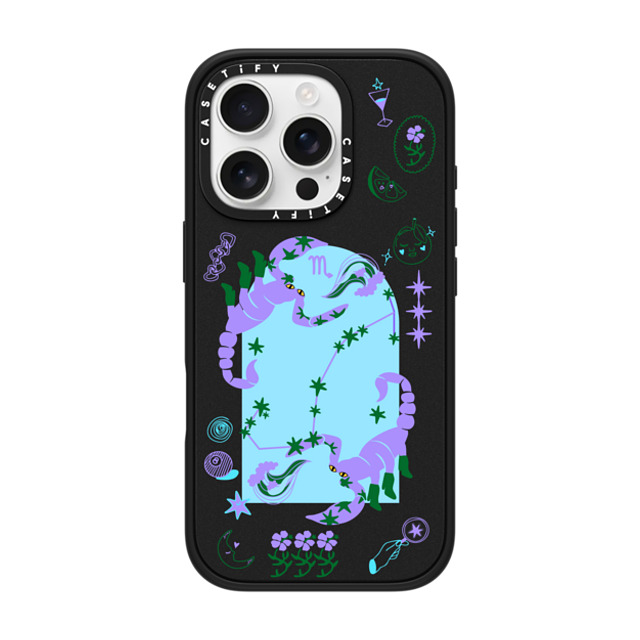CASETiFY iPhone 16 Pro ケース マットブラック インパクトケース MagSafe対応 Scorpio casetify_artist Father's Day CASETiFY iPhone 16 Pro ケース マットブラック インパクトケース MagSafe対応 Scorpio casetify_artist Father's Day