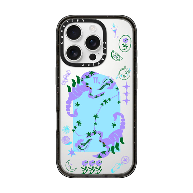 CASETiFY iPhone 16 Pro ケース ブラック インパクトケース Scorpio casetify_artist Back to School CASETiFY iPhone 16 Pro ケース ブラック インパクトケース Scorpio casetify_artist Back to School