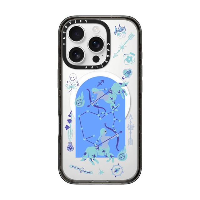 CASETiFY iPhone 16 Pro ケース ブラック インパクトケース MagSafe対応 Sagittarius casetify_artist Father's Day CASETiFY iPhone 16 Pro ケース ブラック インパクトケース MagSafe対応 Sagittarius casetify_artist Father's Day