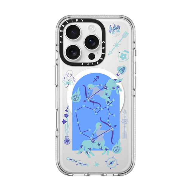 CASETiFY iPhone 16 Pro ケース クリア クリア ケース MagSafe対応 Sagittarius casetify_artist Father's Day CASETiFY iPhone 16 Pro ケース クリア クリア ケース MagSafe対応 Sagittarius casetify_artist Father's Day