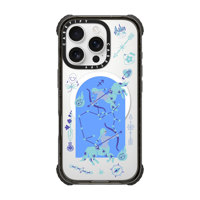 CASETiFY iPhone 16 Pro ケース ブラック ウルトラ インパクトケース MagSafe 対応 Sagittarius casetify_artist Father's Day CASETiFY iPhone 16 Pro ケース ブラック ウルトラ インパクトケース MagSafe 対応 Sagittarius casetify_artist Father's Day