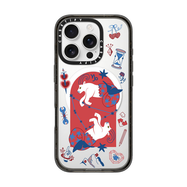 CASETiFY iPhone 16 Pro Case Black インパクトケース MagSafe対応 Capricorn casetify_artist Father's Day CASETiFY iPhone 16 Pro Case Black インパクトケース MagSafe対応 Capricorn casetify_artist Father's Day