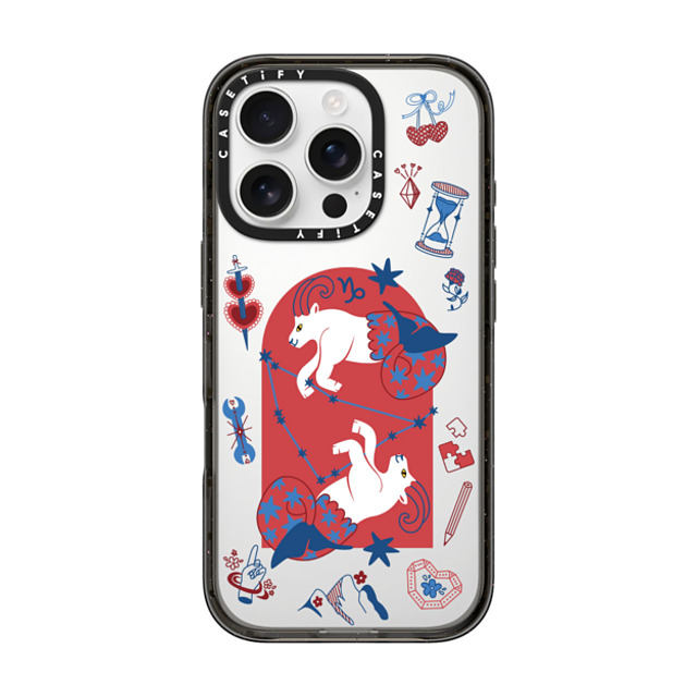 CASETiFY iPhone 16 Pro ケース ブラック インパクトケース Capricorn casetify_artist Back to School CASETiFY iPhone 16 Pro ケース ブラック インパクトケース Capricorn casetify_artist Back to School