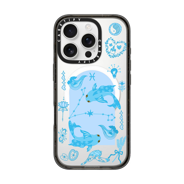 CASETiFY iPhone 16 Pro ケース ブラック インパクトケース MagSafe対応 Pisces casetify_artist Father's Day CASETiFY iPhone 16 Pro ケース ブラック インパクトケース MagSafe対応 Pisces casetify_artist Father's Day