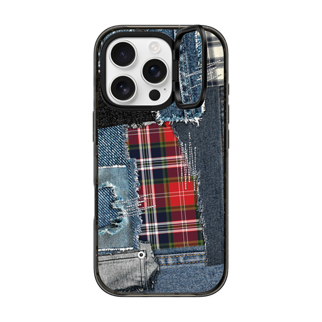 CASETiFY iPhone 16 Pro Case Black インパクトリングスタンドケース MagSafe対応 Plaid Disorder Case casetify_artist Father's Day CASETiFY iPhone 16 Pro Case Black インパクトリングスタンドケース MagSafe対応 Plaid Disorder Case casetify_artist Father's Day