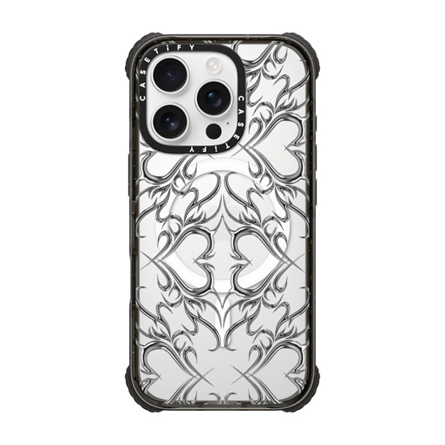 CASETiFY iPhone 16 Pro Case Black ウルトラ インパクトケース MagSafe 対応 Metallic Heart casetify_artist Back to School CASETiFY iPhone 16 Pro Case Black ウルトラ インパクトケース MagSafe 対応 Metallic Heart casetify_artist Back to School
