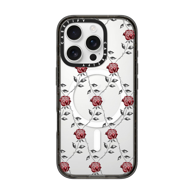CASETiFY iPhone 16 Pro Case Black Impact Case MagSafe Compatible Metallic Rose casetify_artist Back to School CASETiFY iPhone 16 Pro Case Black Impact Case MagSafe Compatible Metallic Rose casetify_artist Back to School