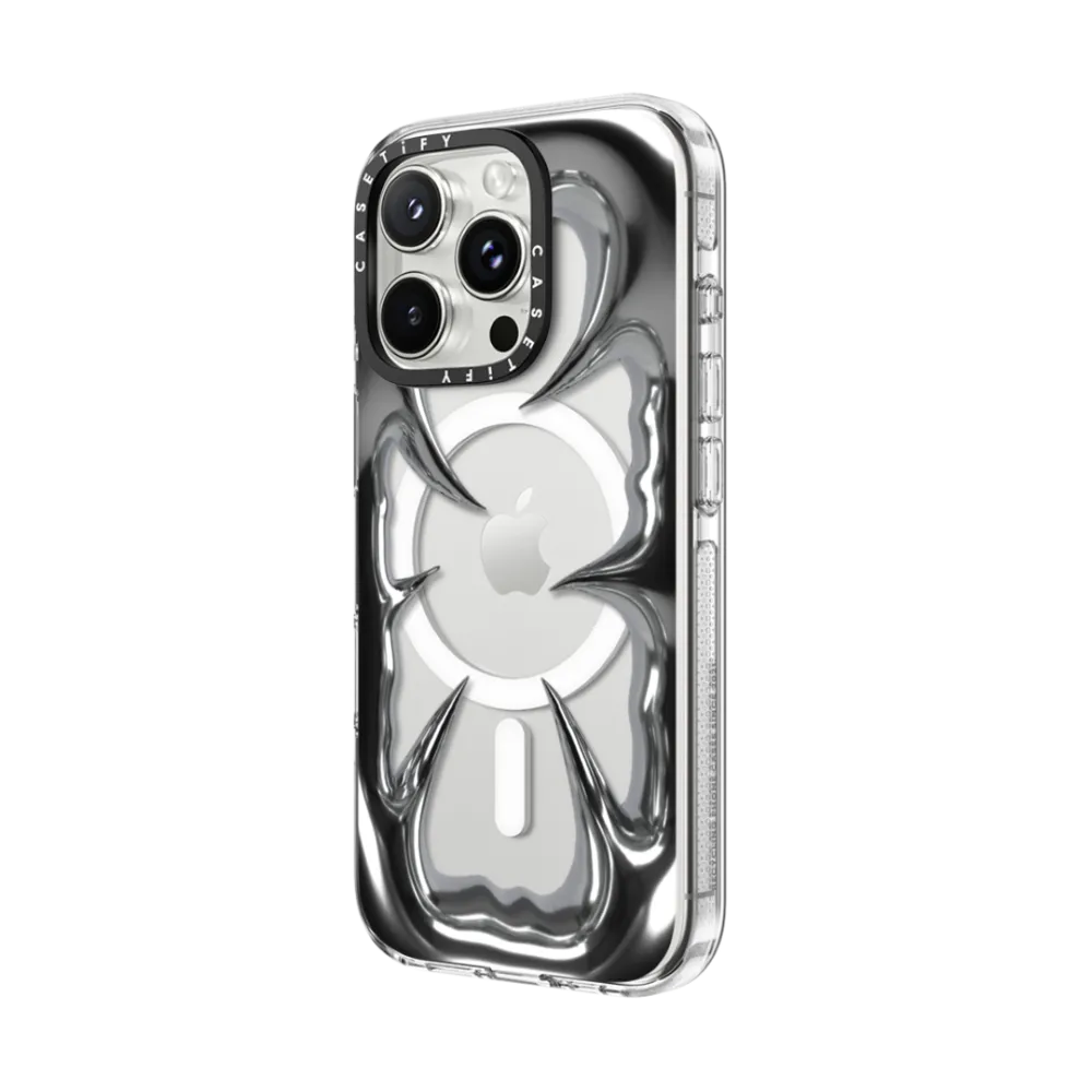 Impact Clear iPhone 16 Pro Case MagSafe Compatible - Metal Crush Frame