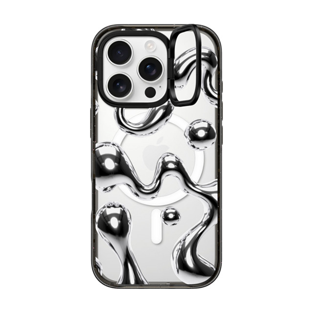 CASETiFY iPhone 16 Pro Case Black インパクトリングスタンドケース MagSafe対応 Chrome Liquid Groovy casetify_artist Back to School CASETiFY iPhone 16 Pro Case Black インパクトリングスタンドケース MagSafe対応 Chrome Liquid Groovy casetify_artist Back to School