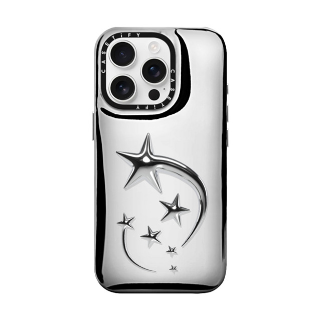 CASETiFY iPhone 16 Pro ケース シルバー ピローケース Metallic Star casetify_artist Back to School CASETiFY iPhone 16 Pro ケース シルバー ピローケース Metallic Star casetify_artist Back to School
