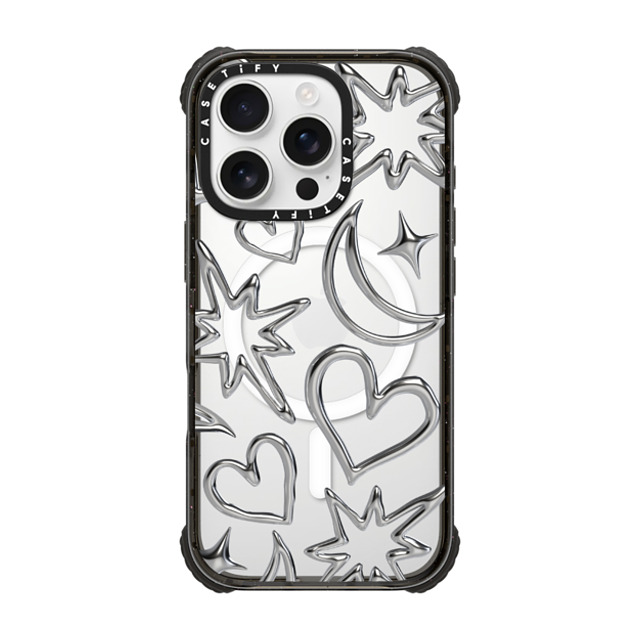 CASETiFY iPhone 16 Pro Case Black ウルトラ インパクトケース MagSafe 対応 Chrome Scribbles casetify_artist Back to School CASETiFY iPhone 16 Pro Case Black ウルトラ インパクトケース MagSafe 対応 Chrome Scribbles casetify_artist Back to School