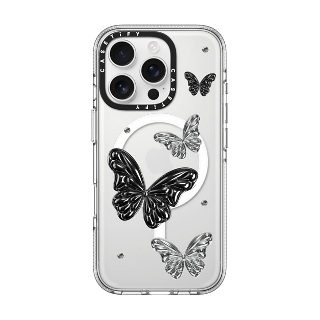 CASETiFY iPhone 16 Pro Case クリア クリア ケース MagSafe対応 Metallic Butterfly casetify_artist Back to School CASETiFY iPhone 16 Pro Case クリア クリア ケース MagSafe対応 Metallic Butterfly casetify_artist Back to School
