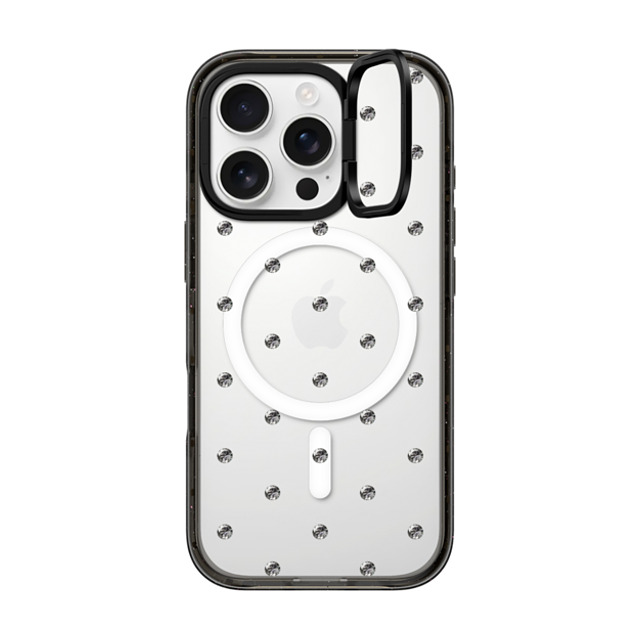 CASETiFY iPhone 16 Pro Case Black インパクトリングスタンドケース MagSafe対応 Silver Jewel Dot casetify_artist Back to School CASETiFY iPhone 16 Pro Case Black インパクトリングスタンドケース MagSafe対応 Silver Jewel Dot casetify_artist Back to School