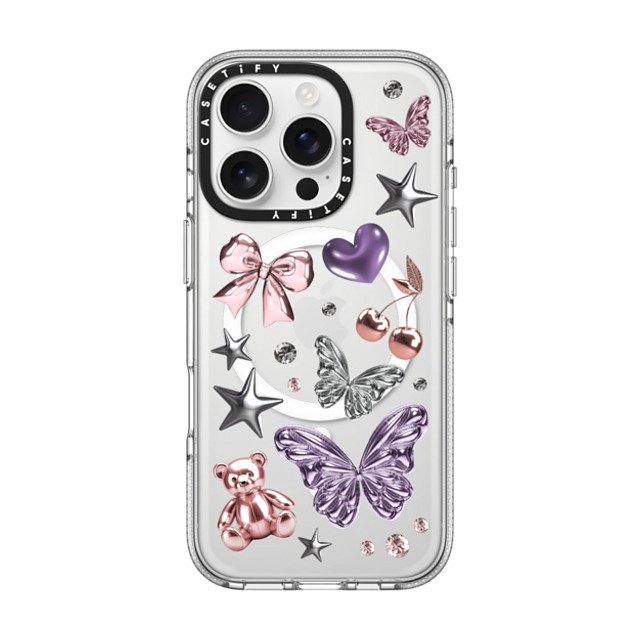 CASETiFY iPhone 16 Pro Case クリア クリア ケース MagSafe対応 Metallic Dream casetify_artist Back to School CASETiFY iPhone 16 Pro Case クリア クリア ケース MagSafe対応 Metallic Dream casetify_artist Back to School