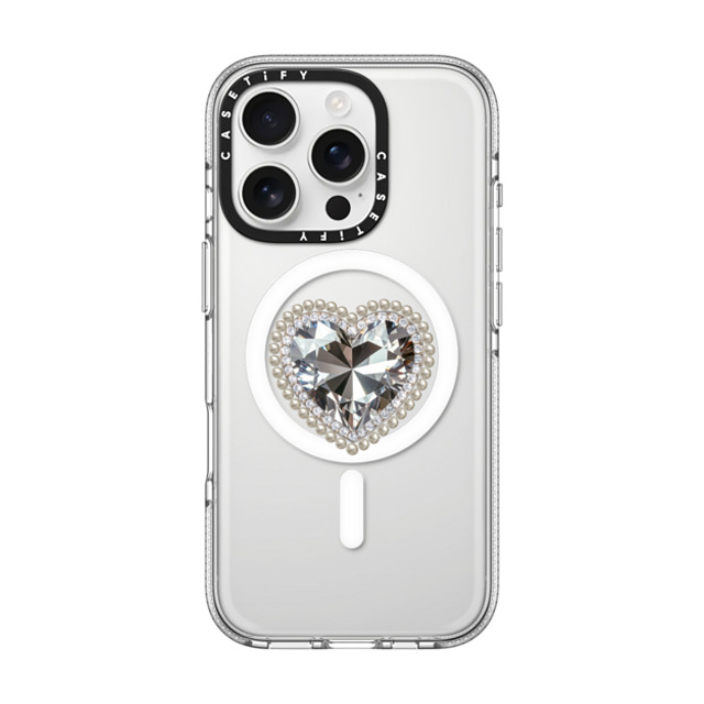 CASETiFY iPhone 16 Pro Case クリア クリア ケース MagSafe対応 Jewel Heart casetify_artist Back to School CASETiFY iPhone 16 Pro Case クリア クリア ケース MagSafe対応 Jewel Heart casetify_artist Back to School
