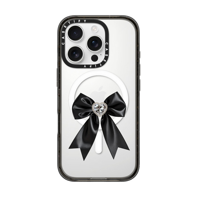 CASETiFY iPhone 16 Pro Case Black Impact Case MagSafe Compatible Black Satin Ribbon casetify_artist Back to School CASETiFY iPhone 16 Pro Case Black Impact Case MagSafe Compatible Black Satin Ribbon casetify_artist Back to School
