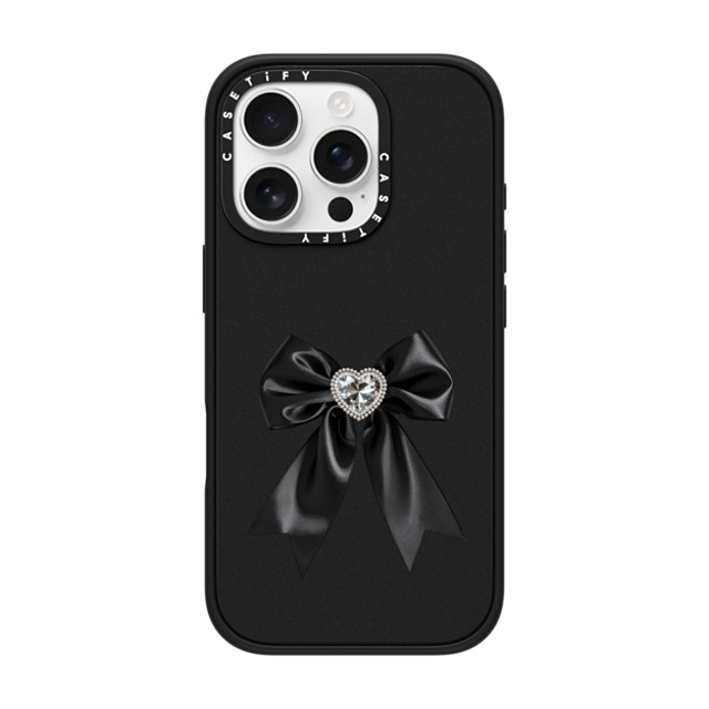 CASETiFY iPhone 16 Pro Case Matte Black Impact Case MagSafe Compatible Black Satin Ribbon casetify_artist Back to School CASETiFY iPhone 16 Pro Case Matte Black Impact Case MagSafe Compatible Black Satin Ribbon casetify_artist Back to School
