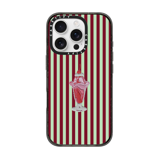 CASETiFY iPhone 16 Pro ケース ブラック インパクトケース MagSafe対応 Food,Pattern Food,Pattern,Stripes Stripy Sundae Back to School CASETiFY iPhone 16 Pro ケース ブラック インパクトケース MagSafe対応 Food,Pattern Food,Pattern,Stripes Stripy Sundae Back to School