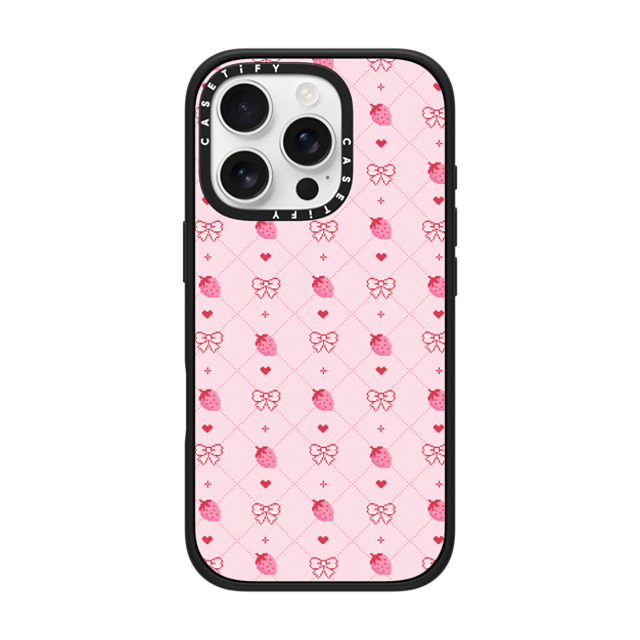 CASETiFY iPhone 16 Pro ケース マットブラック インパクトケース MagSafe対応 Lo-fi Strawberry Dreamin casetify_artist Back to School CASETiFY iPhone 16 Pro ケース マットブラック インパクトケース MagSafe対応 Lo-fi Strawberry Dreamin casetify_artist Back to School