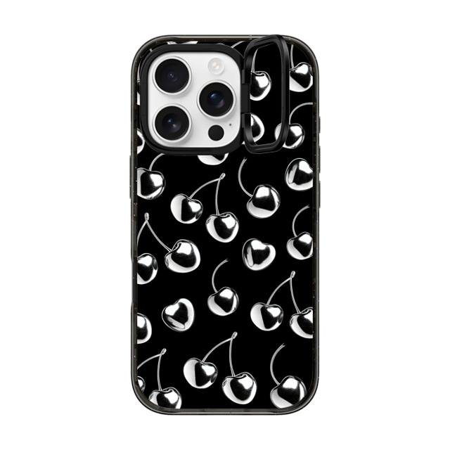 CASETiFY iPhone 16 Pro ケース ブラック インパクトリングスタンドケース MagSafe対応 Cherry,Chrome Cherry,Chrome,Monochrome Chrome Cherry Back to School CASETiFY iPhone 16 Pro ケース ブラック インパクトリングスタンドケース MagSafe対応 Cherry,Chrome Cherry,Chrome,Monochrome Chrome Cherry Back to School