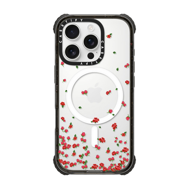 CASETiFY iPhone 16 Pro ケース ブラック ウルトラ インパクトケース MagSafe 対応 Floral フローラル Roses Falling Back to School CASETiFY iPhone 16 Pro ケース ブラック ウルトラ インパクトケース MagSafe 対応 Floral フローラル Roses Falling Back to School