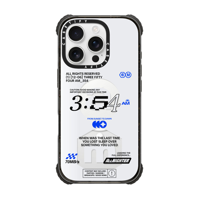 CASETiFY iPhone 16 Pro ケース ブラック ウルトラ インパクトケース MagSafe 対応 Quote,Typography Quote,Typography 3:54 AM Back to School CASETiFY iPhone 16 Pro ケース ブラック ウルトラ インパクトケース MagSafe 対応 Quote,Typography Quote,Typography 3:54 AM Back to School