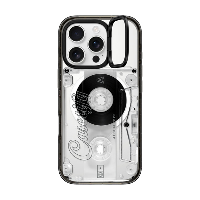 CASETiFY iPhone 16 Pro ケース ブラック インパクトリングスタンドケース MagSafe対応 Typography タイポグラフィ Audio Cassette Back to School CASETiFY iPhone 16 Pro ケース ブラック インパクトリングスタンドケース MagSafe対応 Typography タイポグラフィ Audio Cassette Back to School