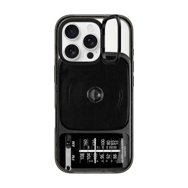 CASETiFY iPhone 16 Pro ケース ブラック インパクトリングスタンドケース MagSafe対応 Typography タイポグラフィ CASETiFY Radio Back to School CASETiFY iPhone 16 Pro ケース ブラック インパクトリングスタンドケース MagSafe対応 Typography タイポグラフィ CASETiFY Radio Back to School
