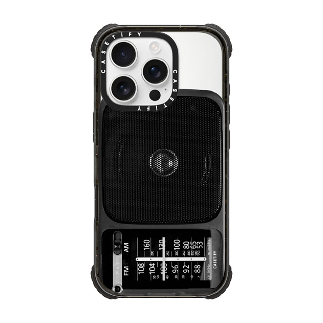 CASETiFY iPhone 16 Pro ケース ブラック ウルトラ インパクトケース MagSafe 対応 Typography タイポグラフィ CASETiFY Radio Back to School CASETiFY iPhone 16 Pro ケース ブラック ウルトラ インパクトケース MagSafe 対応 Typography タイポグラフィ CASETiFY Radio Back to School