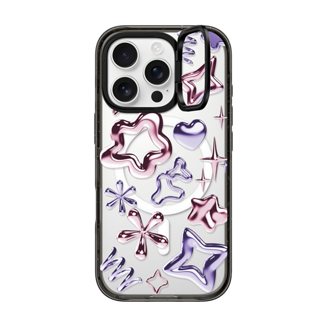 CASETiFY iPhone 16 Pro Case ブラック インパクトリングスタンドケース MagSafe対応 Colored Metallic World casetify_artist New iPhone CASETiFY iPhone 16 Pro Case ブラック インパクトリングスタンドケース MagSafe対応 Colored Metallic World casetify_artist New iPhone