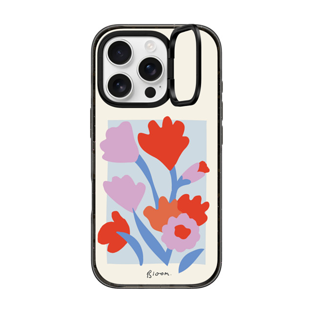 CASETiFY iPhone 16 Pro Case ブラック インパクトリングスタンドケース MagSafe対応 Floral フローラル Blooming Flowers New iPhone CASETiFY iPhone 16 Pro Case ブラック インパクトリングスタンドケース MagSafe対応 Floral フローラル Blooming Flowers New iPhone