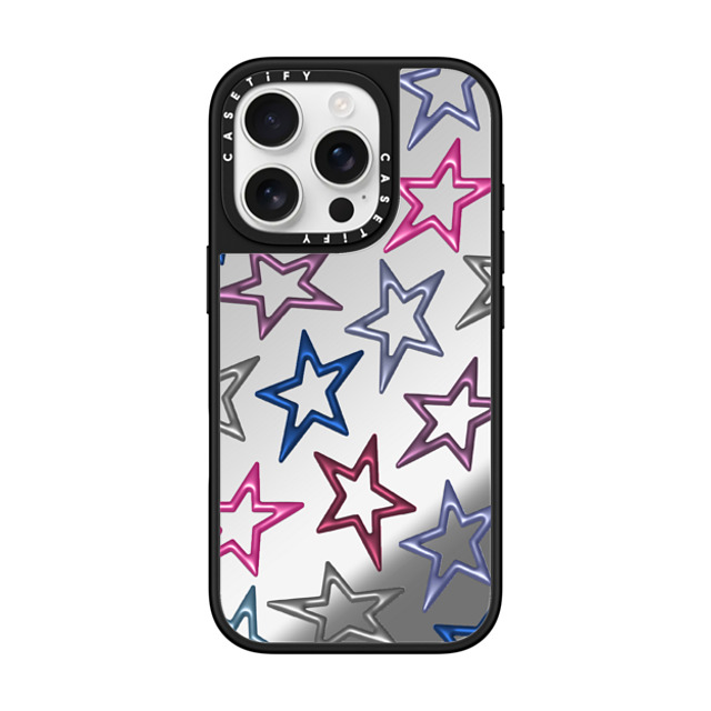 CASETiFY iPhone 16 Pro ケース Silver on Black ミラーケース MagSafe対応 All Star casetify_artist