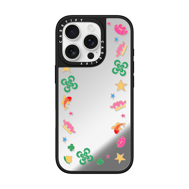 CASETiFY iPhone 16 Pro ケース Silver on Black ミラーケース MagSafe対応 HAO YUN Case casetify_artist