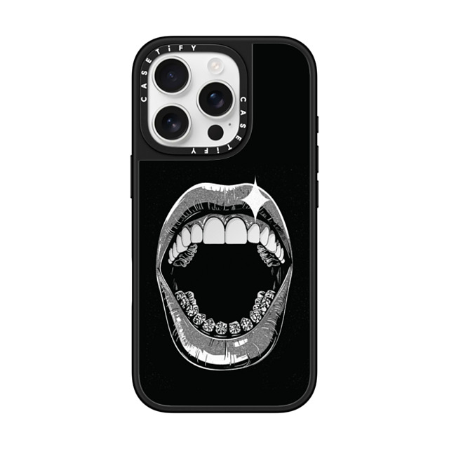 CASETiFY iPhone 16 Pro Case Silver on Black ミラーケース MagSafe対応 Metallic Grills casetify_artist Back to School CASETiFY iPhone 16 Pro Case Silver on Black ミラーケース MagSafe対応 Metallic Grills casetify_artist Back to School
