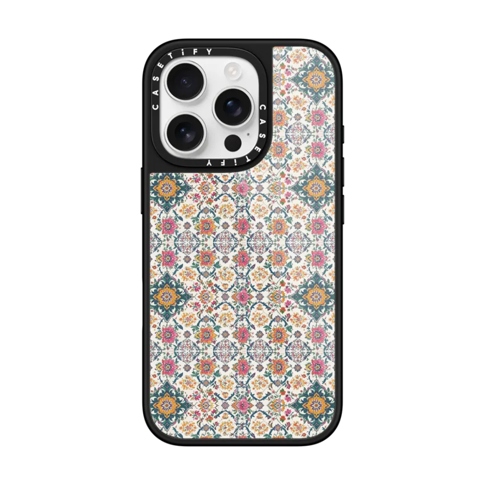 Glaze iPhone 17 Pro Max Case MagSafe Compatible - Persian Floral - Yellow