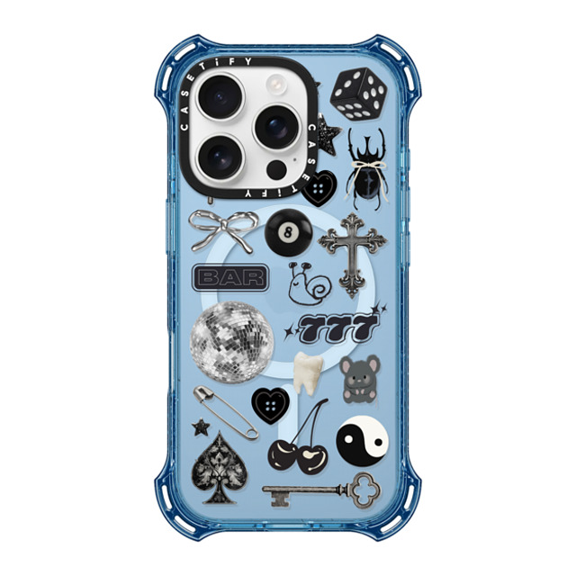 CASETiFY iPhone 16 Pro Case ベイビーブルー バウンスケース Lucky Streak casetify_artist CASETiFY iPhone 16 Pro Case ベイビーブルー バウンスケース Lucky Streak casetify_artist