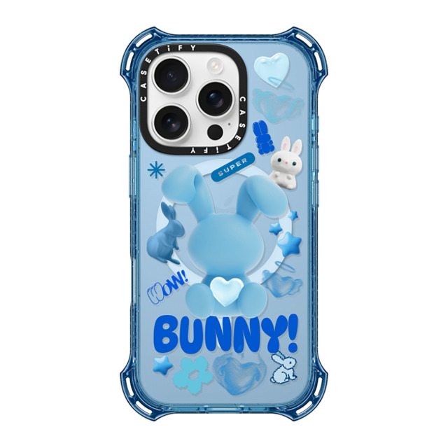 CASETiFY iPhone 16 Pro Case ベイビーブルー バウンスケース Bunny Records casetify_artist CASETiFY iPhone 16 Pro Case ベイビーブルー バウンスケース Bunny Records casetify_artist