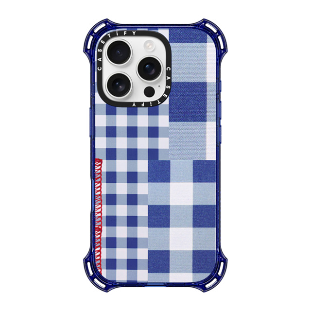 CASETiFY iPhone 16 Pro Case コバルトブルー バウンスケース Gingham Picnic casetify_artist Back to School CASETiFY iPhone 16 Pro Case コバルトブルー バウンスケース Gingham Picnic casetify_artist Back to School