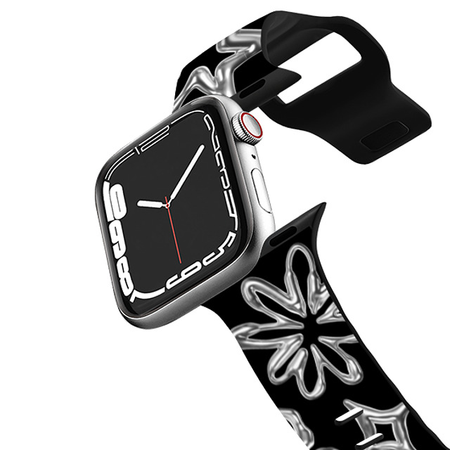 CASETiFY Apple Watch Band Series 7-9 (41mm) ブラック インパクト バンド Star,Pattern Pattern,Star,Monochrome,Futurism Chrome Doodles Mother's Day CASETiFY Apple Watch Band Series 7-9 (41mm) ブラック インパクト バンド Star,Pattern Pattern,Star,Monochrome,Futurism Chrome Doodles Mother's Day