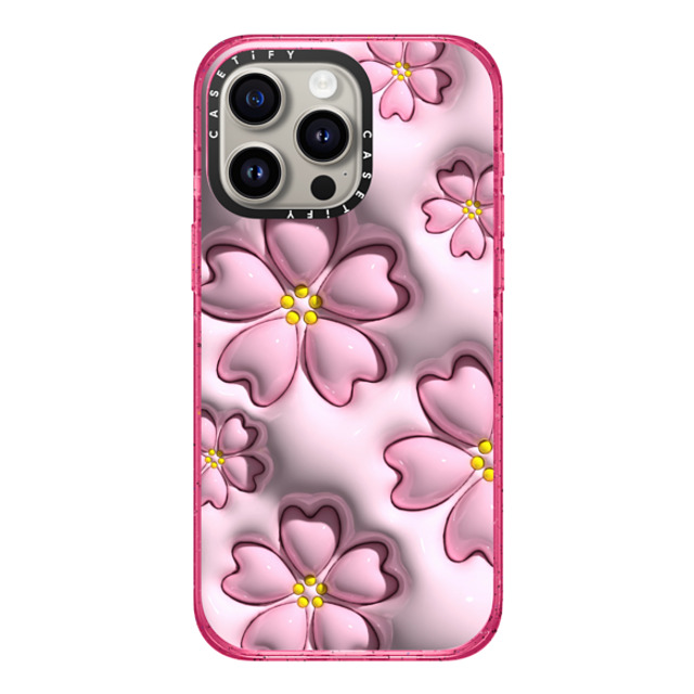 CASETiFY iPhone 15 Pro Max Case Pink Fizz Impact Case MagSafe Compatible Floral フローラル Sakura Mother's Day CASETiFY iPhone 15 Pro Max Case Pink Fizz Impact Case MagSafe Compatible Floral フローラル Sakura Mother's Day