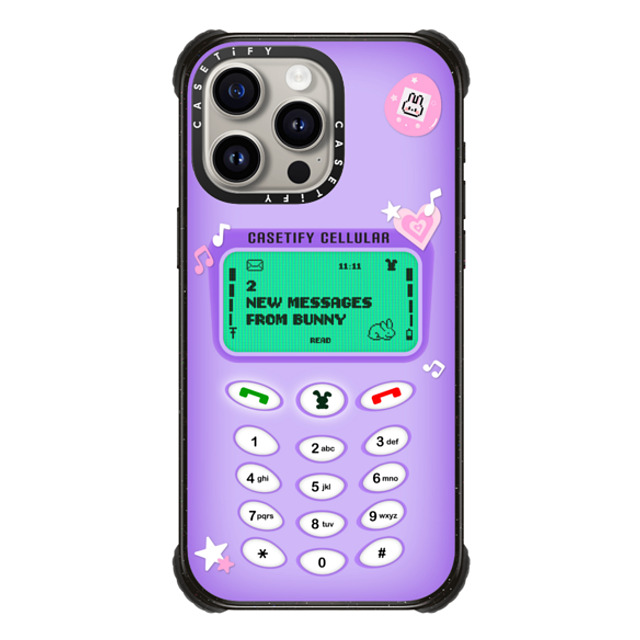 CASETiFY iPhone 15 Pro Max ケース ブラック ウルトラ インパクトケース MagSafe 対応 Bunny Mobile casetify_artist Father's Day CASETiFY iPhone 15 Pro Max ケース ブラック ウルトラ インパクトケース MagSafe 対応 Bunny Mobile casetify_artist Father's Day