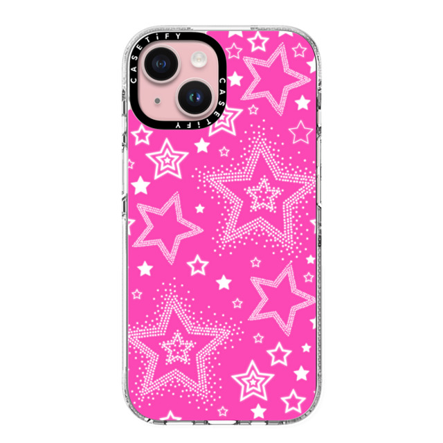 CASETiFY iPhone 15 ケース クリア クリア ケース MagSafe対応 Star,Y2K,Pattern Pink Girly Punk Case CASETiFY iPhone 15 ケース クリア クリア ケース MagSafe対応 Star,Y2K,Pattern Pink Girly Punk Case