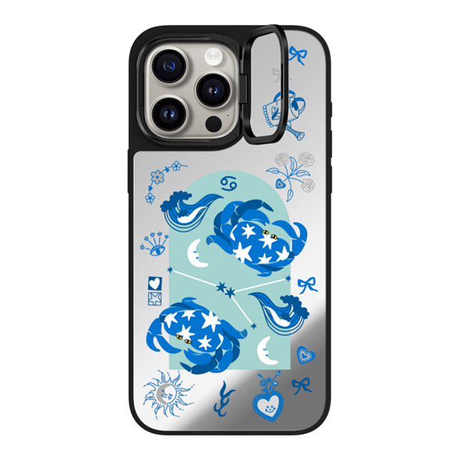 CASETiFY iPhone 15 Pro Max Case Silver on Black ミラー リングスタンドケース MagSafe対応 Cancer casetify_artist Father's Day CASETiFY iPhone 15 Pro Max Case Silver on Black ミラー リングスタンドケース MagSafe対応 Cancer casetify_artist Father's Day