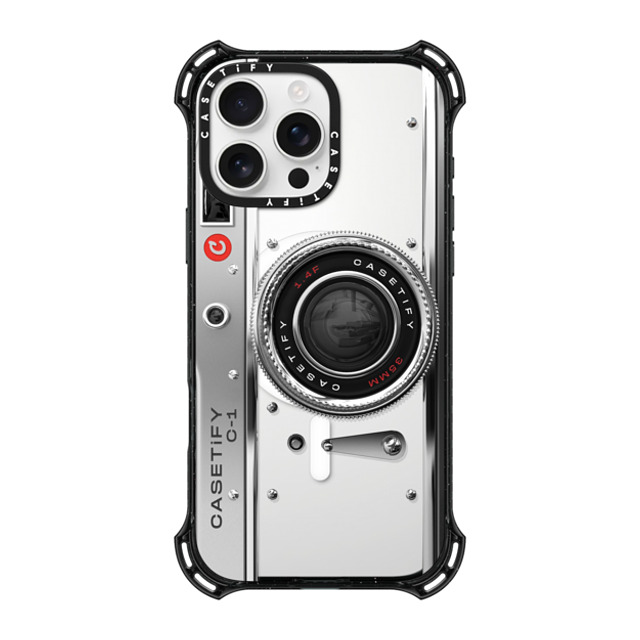 CASETiFY iPhone 16 Pro Max ケース ブラック バウンスケース カメラ Camera Case - Classic