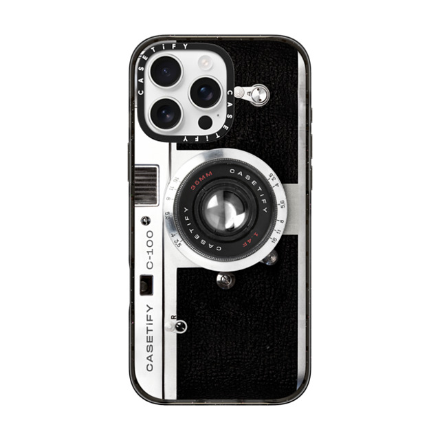 CASETiFY iPhone 16 Pro Max Case Black Impact Case Camera カメラ Camera Case - Retro Father's Day CASETiFY iPhone 16 Pro Max Case Black Impact Case Camera カメラ Camera Case - Retro Father's Day
