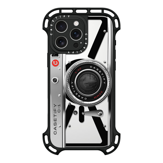 CASETiFY iPhone 16 Pro Max ケース ブラック ウルトラ バウンスケース MagSafe対応 カメラ Camera Case - Classic