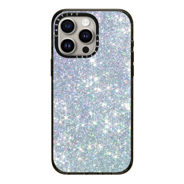 CASETiFY iPhone 15 Pro Max ケース ブラック インパクトケース GLITTER DREAM casetify_artist