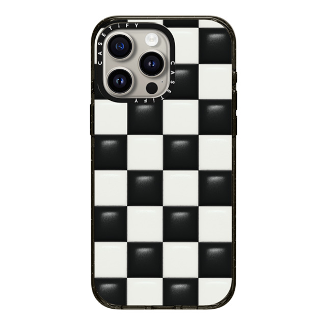 CASETiFY iPhone 15 Pro Max ケース ブラック インパクトケース MagSafe対応 Checkered,Pattern Checkered,Monochrome,Pattern CHECKERED PUNK Back to School CASETiFY iPhone 15 Pro Max ケース ブラック インパクトケース MagSafe対応 Checkered,Pattern Checkered,Monochrome,Pattern CHECKERED PUNK Back to School