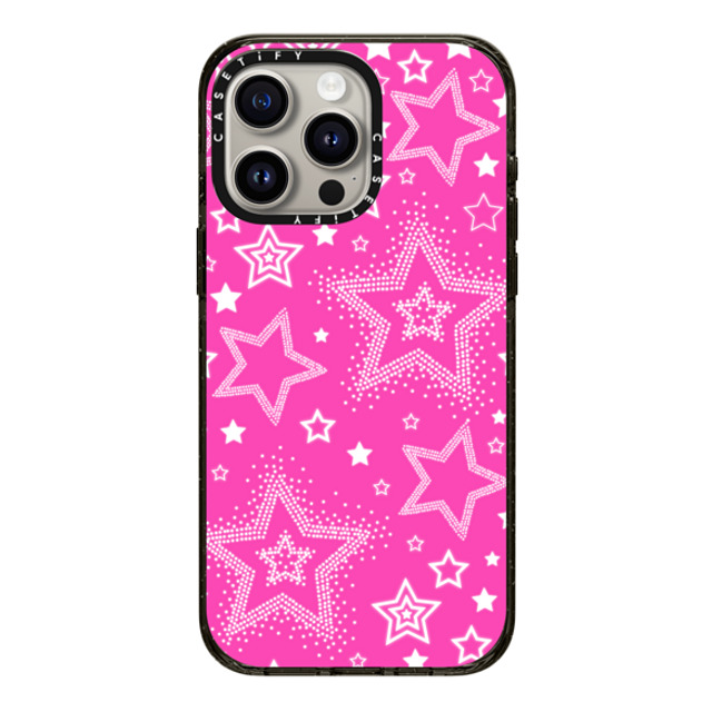 CASETiFY iPhone 15 Pro Max ケース ブラック インパクトケース MagSafe対応 Star,Y2K,Pattern Pink Girly Punk Case CASETiFY iPhone 15 Pro Max ケース ブラック インパクトケース MagSafe対応 Star,Y2K,Pattern Pink Girly Punk Case